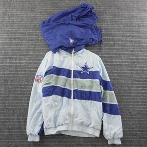Vintage 90s Apex One Dallas Cowboys Track Suit Mens Medium Blue NFL Windbreaker